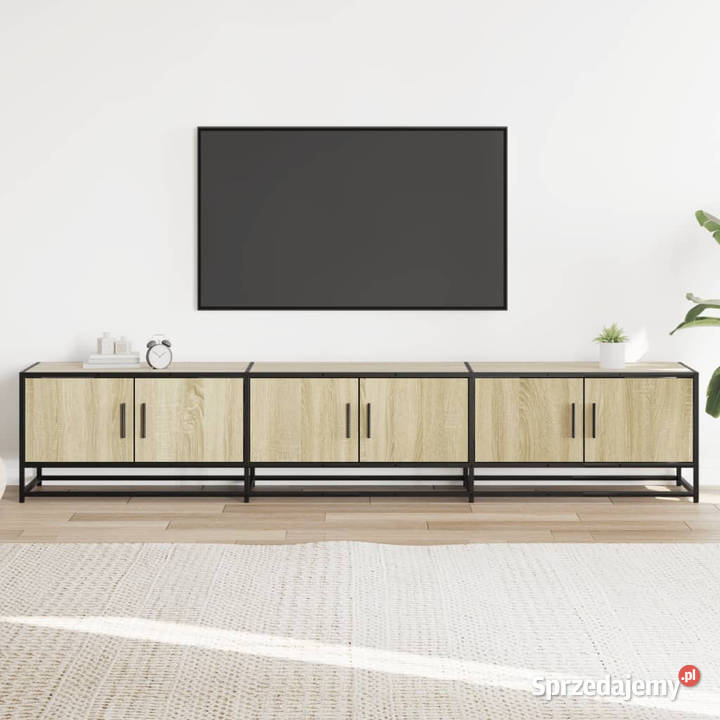 Szafka pod TV dąb sonoma 210x35x41 materiał RTV