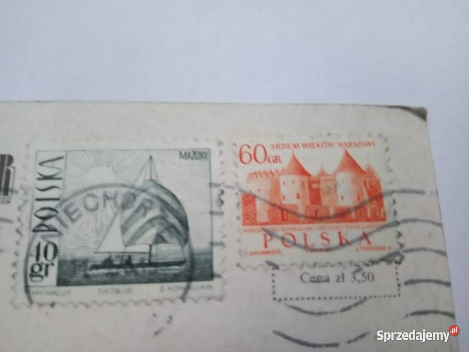 Pocztówka Bałtyk z 1973r 2 znaczki