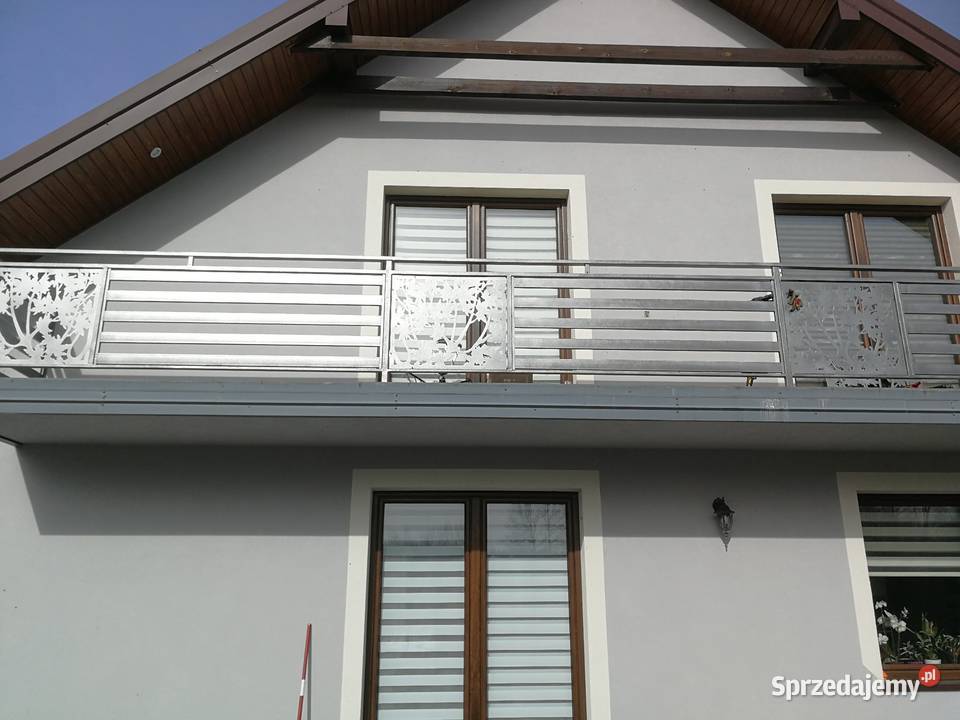 balkon wzór wypalany z blach laserem