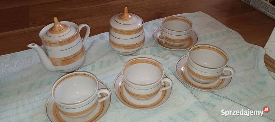 Zostaw Porcelany kawowy pozłacany Porcelana i szkło Legnica