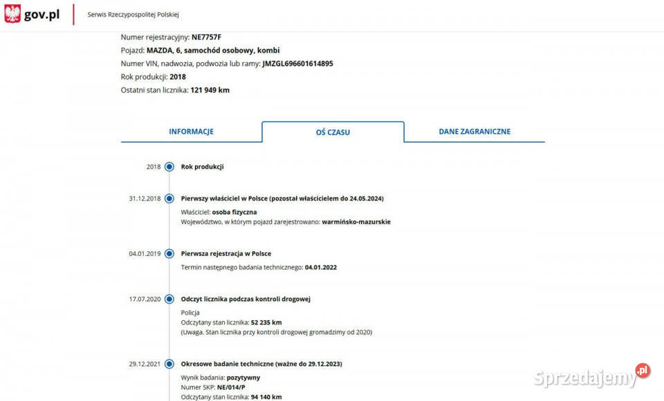 Mazda 6 20 Benzyna Moc 146 Salon Polska III 2012 wspomaganie kierownicy Elbląg sprzedam