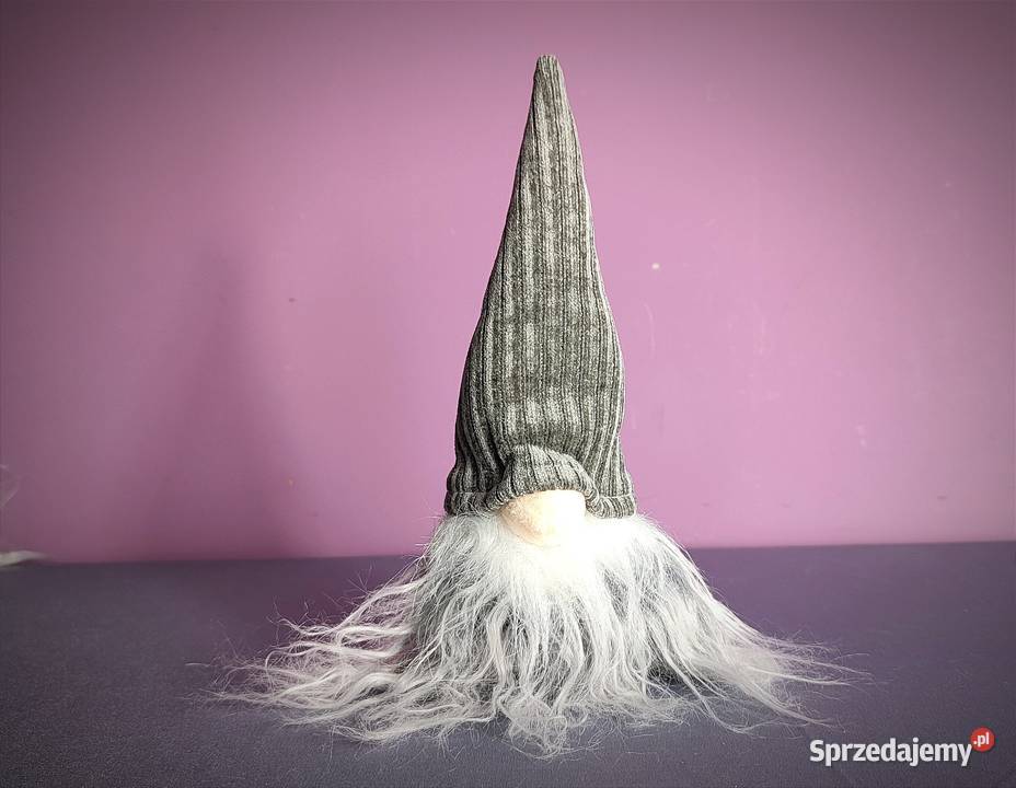 Skrzat świąteczny Krasnal Gnom Mikołaj ozdoba na Jasień sprzedam