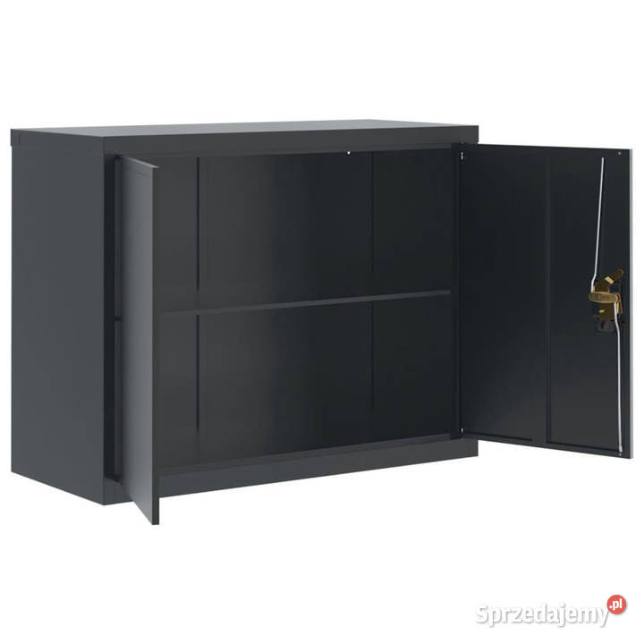 Szafka na dokumenty antracytowa 90x40x70 stalowa Pozostałe Warszawa