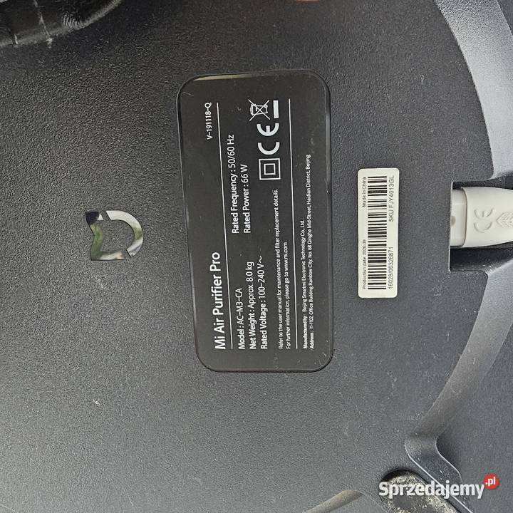 Oczyszczacz powietrza Mi Air Purifier Pro ACM3CA Warszawa sprzedam