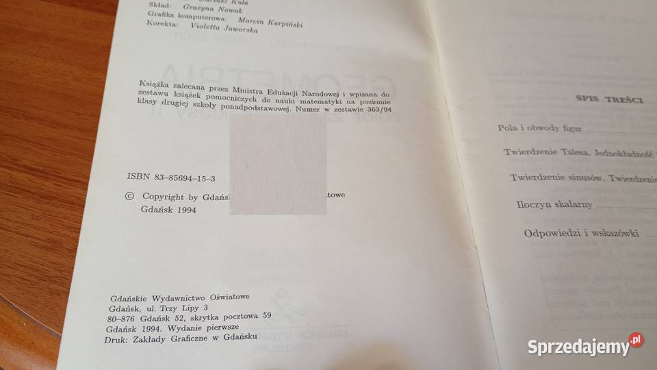 Geometria zbiór zadań klasy II 2 Marcin Gdańsk