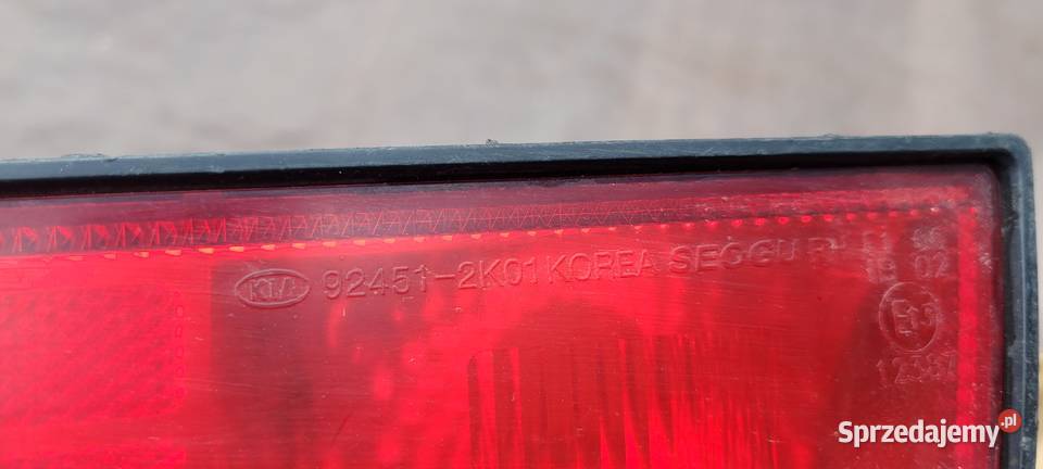 KIA SOUL I LAMPA TYŁ PRAWA W ZDERZAK Ruda Śląska