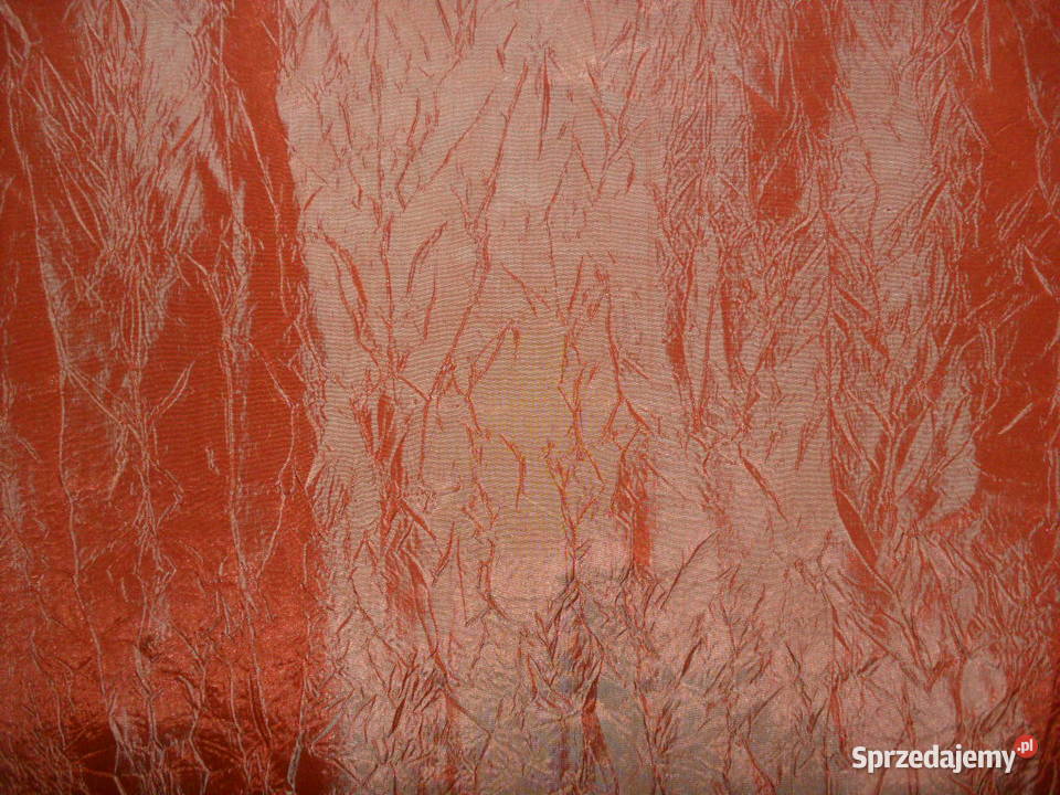 zasłony gotowe 150 x 245 kompletszelki odcienie pomarańczowego