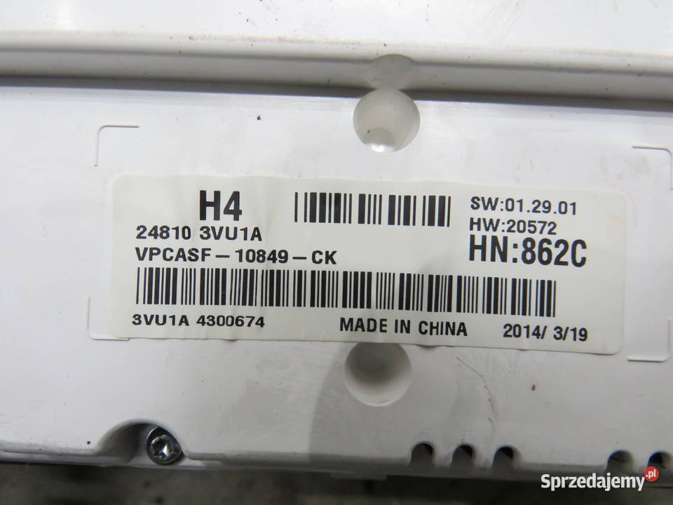 LICZNIK ZEGARY NOTE E12 15 DCI 248103VU1A