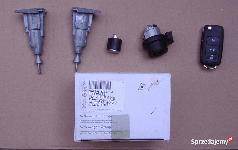 VW GOLF MK6 ZESTAW WKŁADKI STACYJKA KLUCZYK Katowice