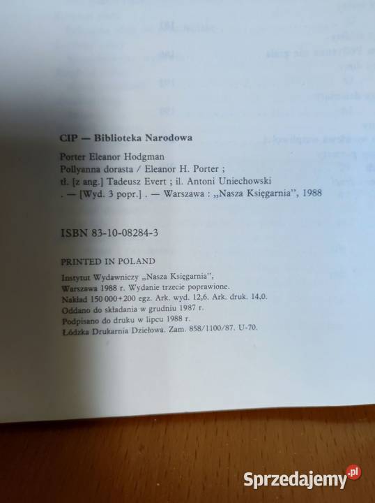 Polyanna dorasta E H Porter Kielce