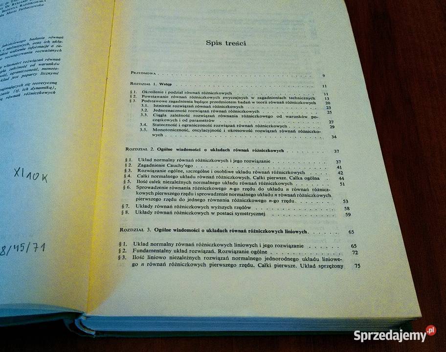 Równania różniczkowe zwyczajne Roman Gutowski Książki naukowe i popularnonaukowe Gdańsk