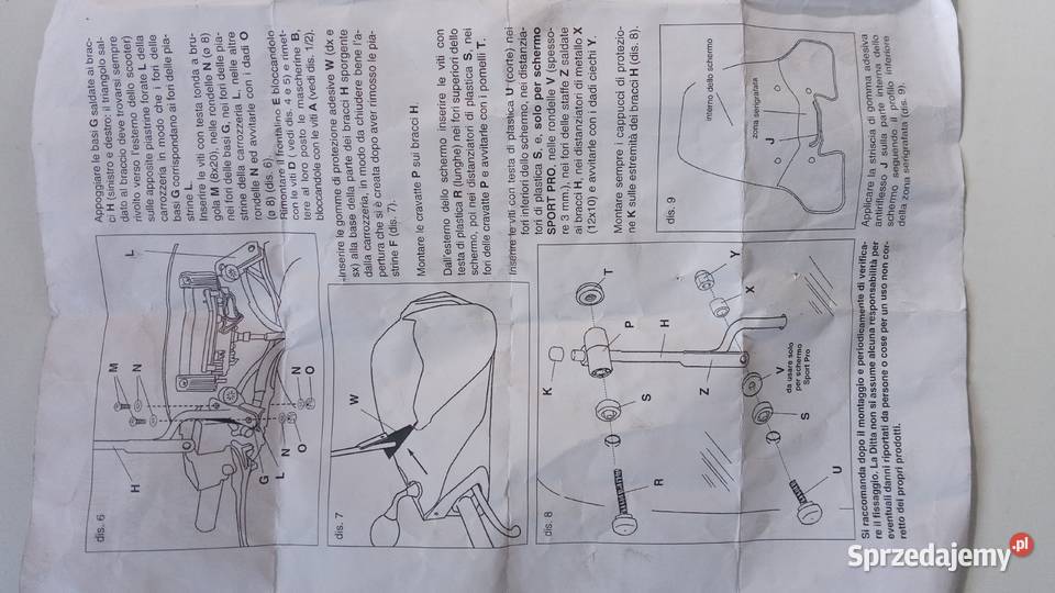 NOWA SZYBA OWIEWKA HONDA APRILIA SCARABEO Bielsk Podlaski
