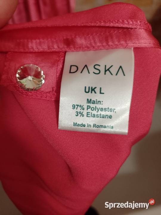 40L Długa różowa bogato zdobiona sukienka z Długość Maxi Spódnice i sukienki małopolskie Kraków