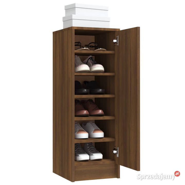 Szafka na buty brązowy dąb 32x35x92 WM816019 mazowieckie Warszawa sprzedam