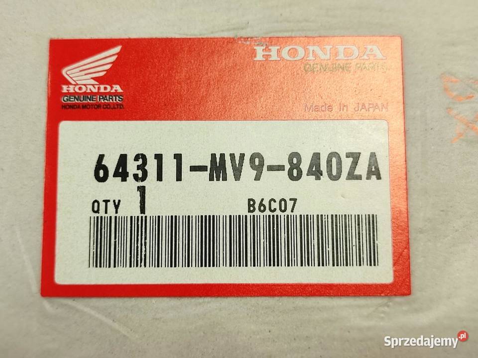 NAKLEJKA CBR DOLNY BOCZEK HONDA CBR600F osobowe