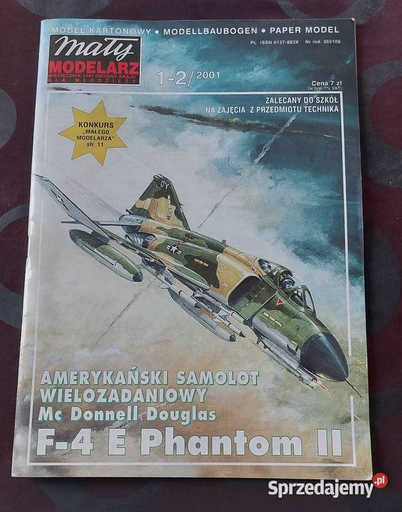 MM 122001 amerykański samolot F4 E Phantom II śląskie Częstochowa sprzedam