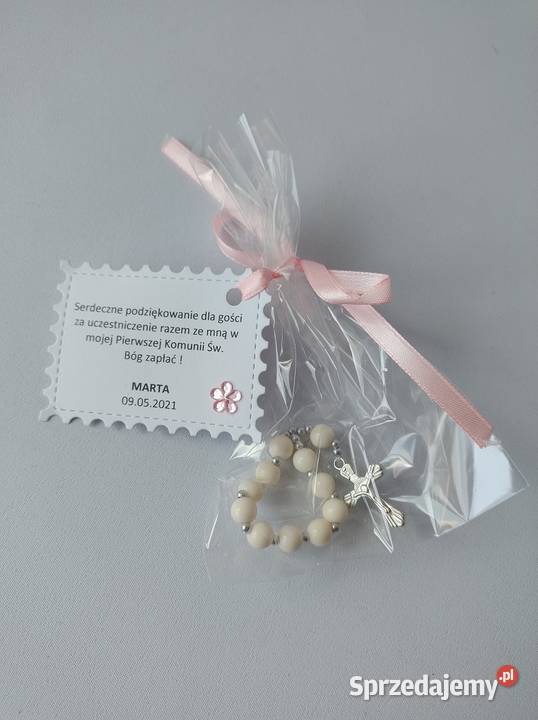 Podziękowania Komunia Różaniec Dziewczynka Ecri Poznań