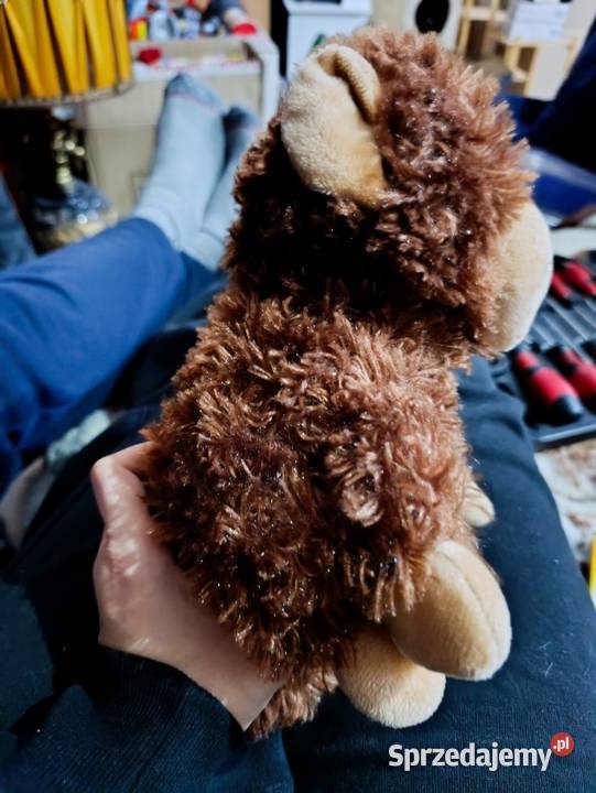 Tańcząca pluszowa małpka grawerowane serce Poznań