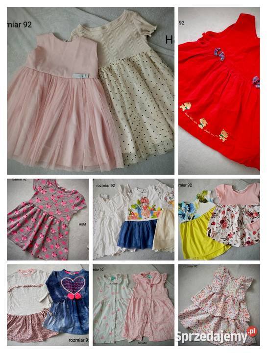 Paka ubranek dziewczęcych rozmiar 92 opolskie Nysa