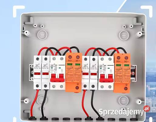 Rozdzielnica fotowoltaiczna DC 500 V na dwa Szczekociny