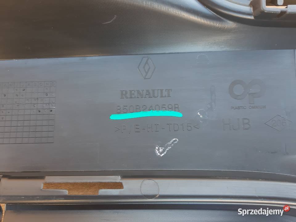 RENAULT CAPTUR II DOKŁADKA ZDERZAKA TYŁ PDC Trzciel sprzedam