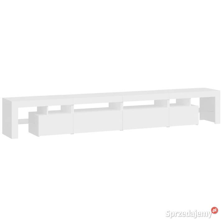 Szafka pod TV z oświetleniem LED biała Warszawa