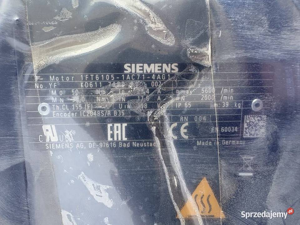 Siemens 1FT61051AC714AG1 Servo Motor mazowieckie sprzedam