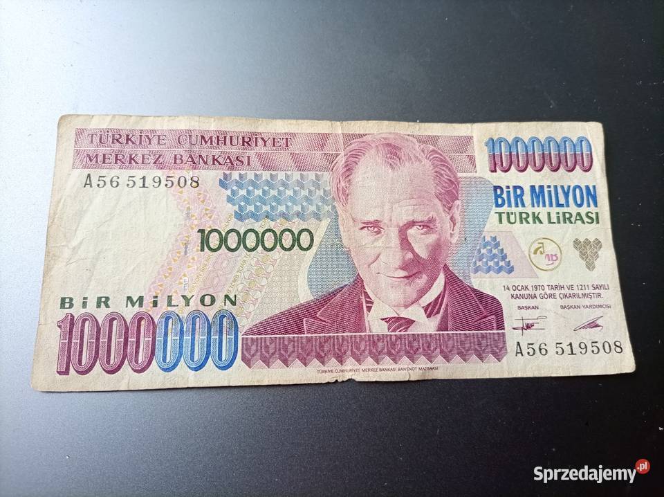 Banknoty tureckie Wejherowo