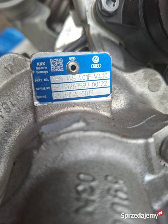 Turbosprezarka VW AUDI turbina 03N145401F Zielona Góra