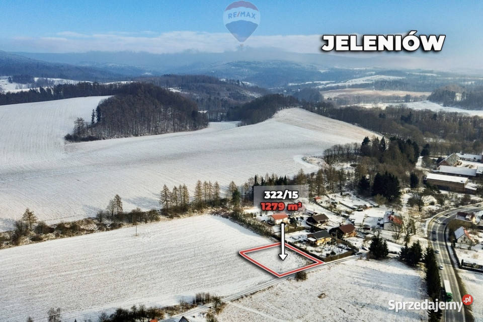 Działka budowlana z mediami DK8 Sprzedaż dolnośląskie Jeleniów