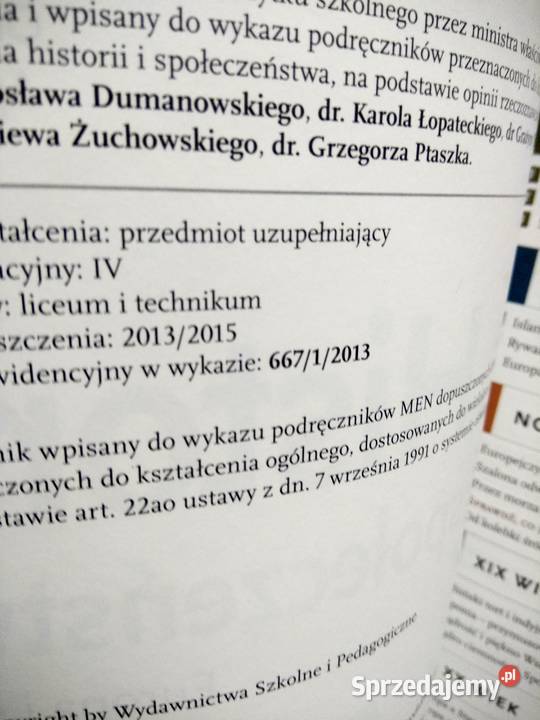 Historia i społeczeństwo Europa i świat WSiP Warszawa