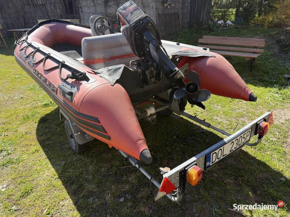 Ponton QuickSilver 380 silnik 25 przyczepa Syców