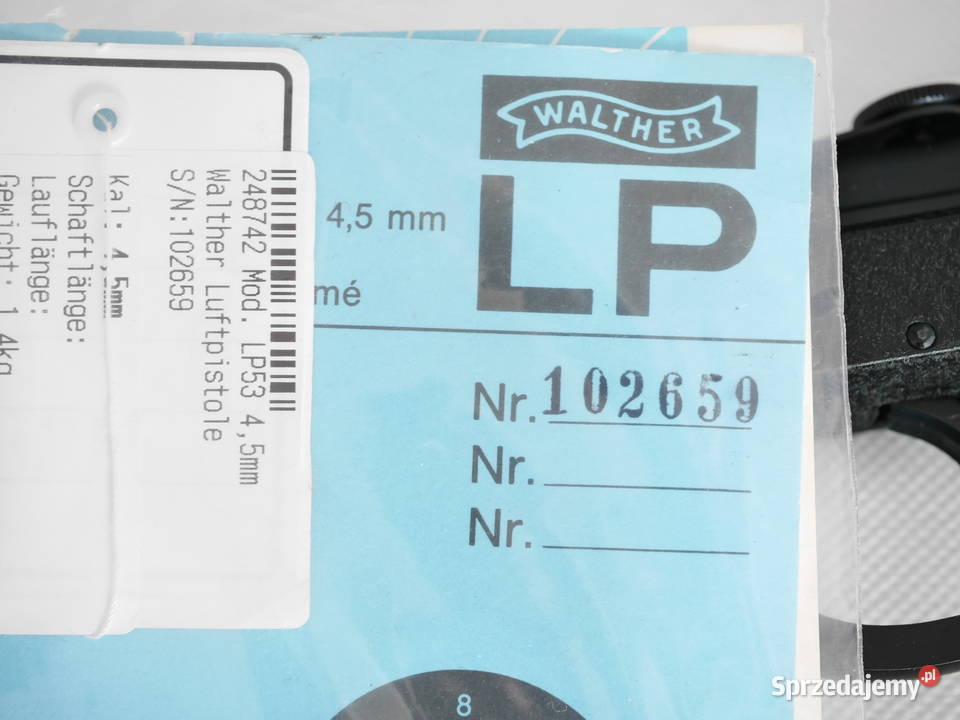 Walther LP 53 James Bond full set