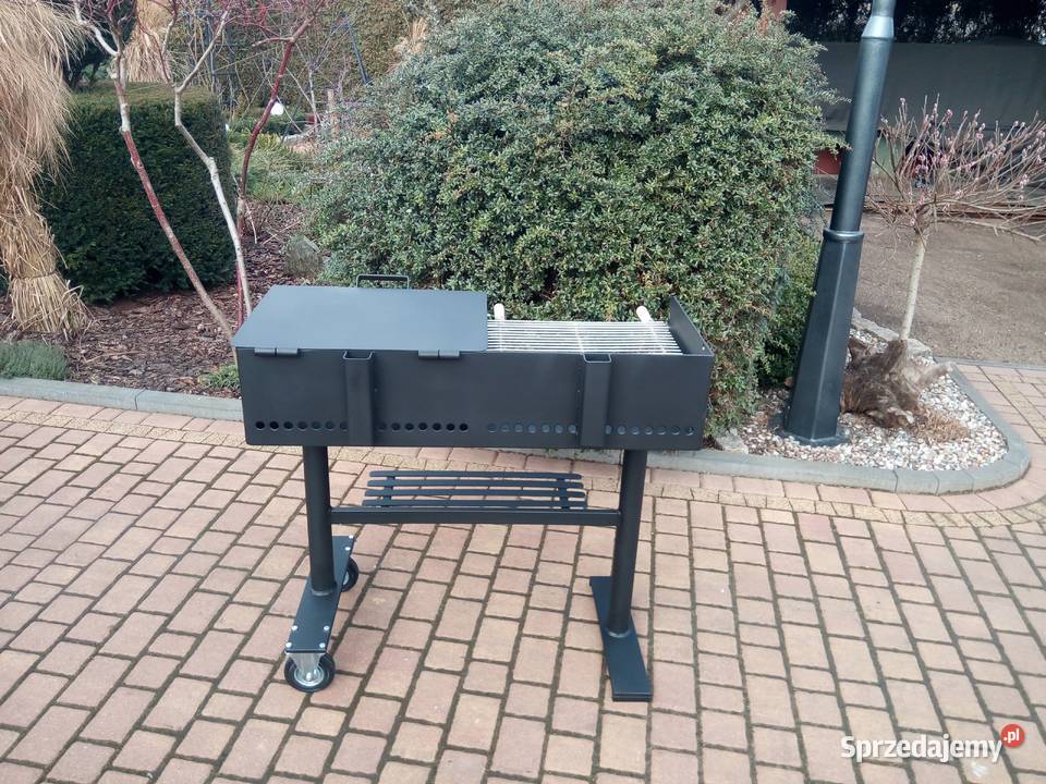 Gastronomiczny grill DWUKOMOROWY blacha 4 mm Damasławek