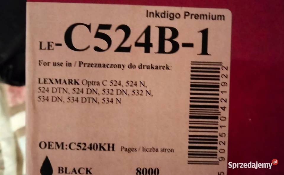Używane cartridże do drukarki Lexmark C524Y1 Elektronika Racibórz