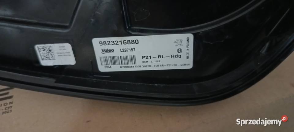 LAMPA LEWY TYŁ TYLNA LEWA PEUGEOT 208 II LED podkarpackie Krzemienica sprzedam