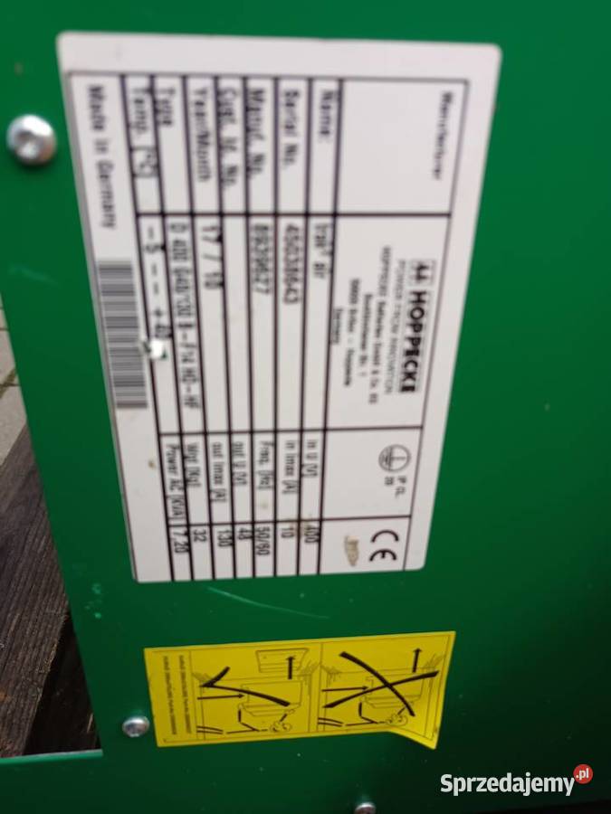 Ładowarka akumulatorowa Hoppecke 48v pakiet