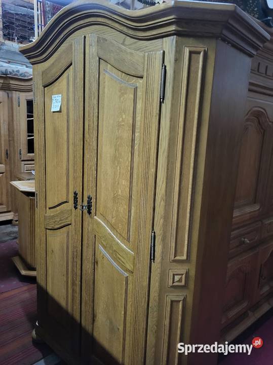 Szafa dębowa garderobiana 2 drzwiowa
