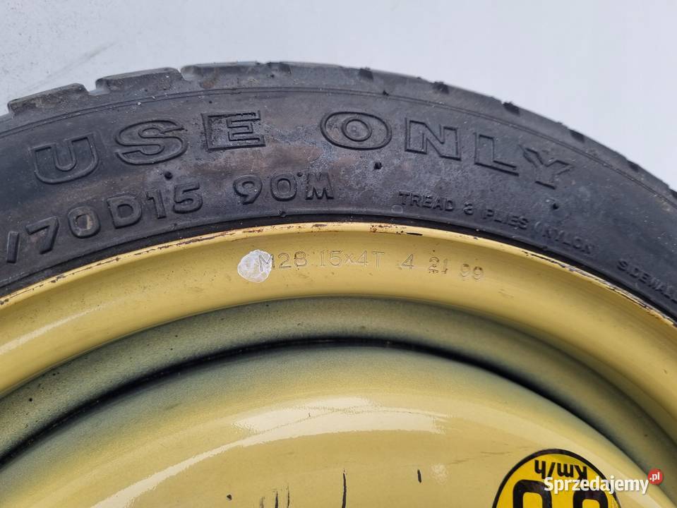 KOŁO DOJAZDOWE Mazda 323 Dojazdówka 11570 R15 lubelskie Chełm