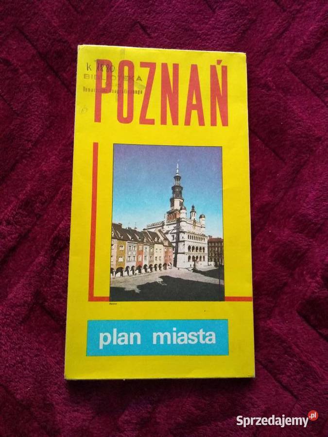 Poznań plan miasta 1985