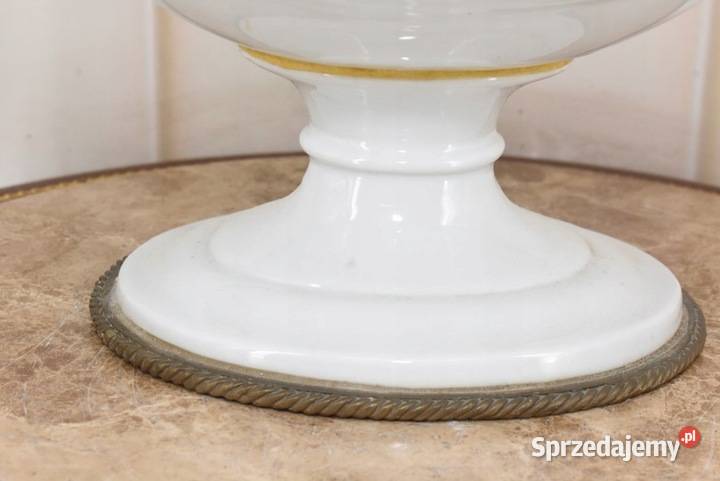 Antyczna Biała Patera Owocnik Porcelana Brąz małopolskie Kraków sprzedam