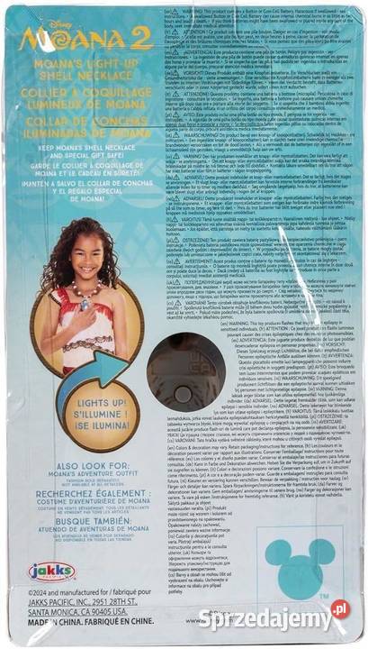 Disney Moana 2 Vaiana Świecący Magiczny małopolskie