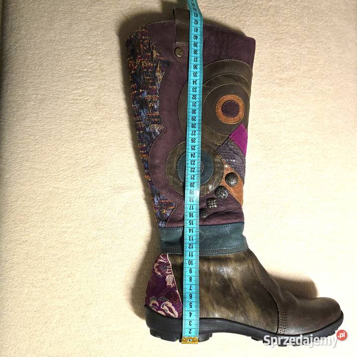 Unikatowe Kozaki Damskie Think skóra naturalna pomorskie Gdańsk