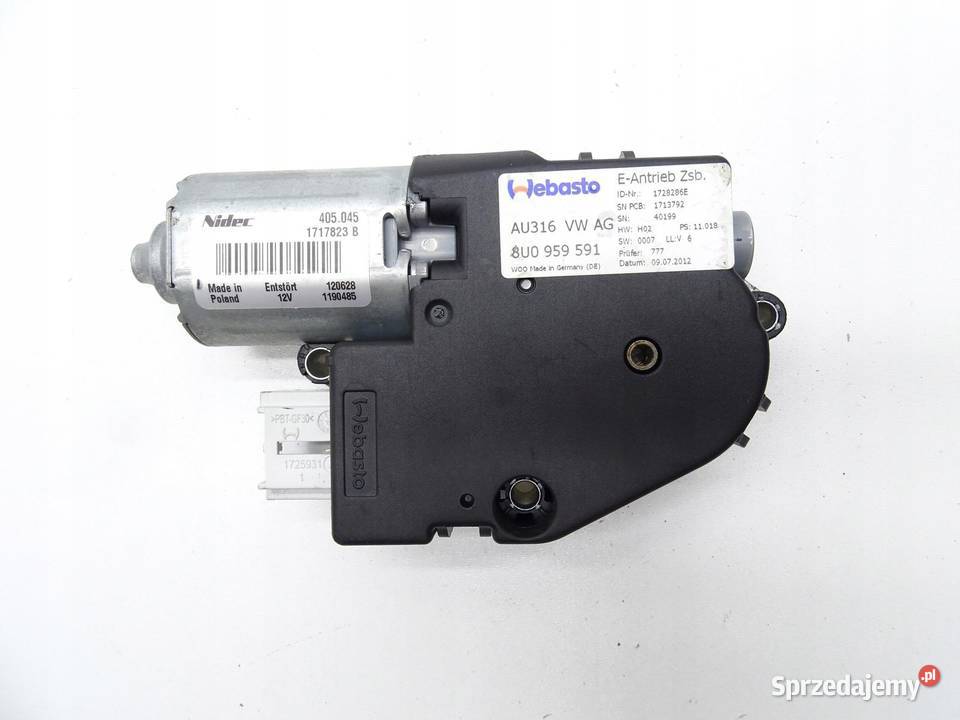 SILNICZEK SZYBERDACHU 8U0959591 AUDI Q3 8U Wyposażenie elektryczne