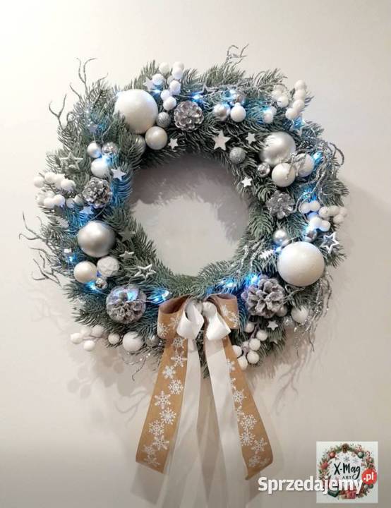 Sprzedam wieniec świąteczny z led Gliwice sprzedam