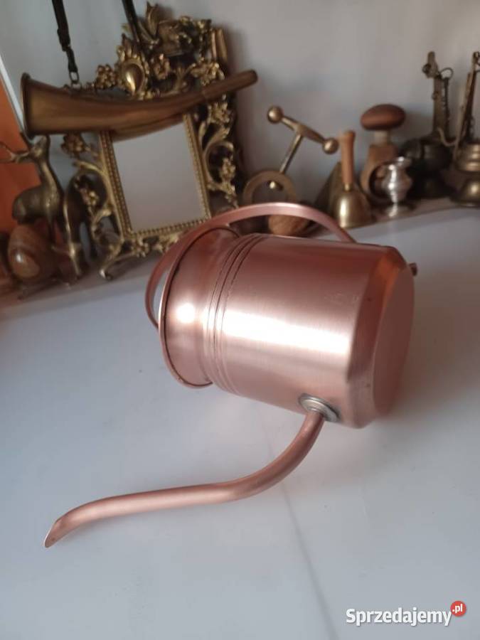 Piękna duża konewka miedziana wielkopolskie