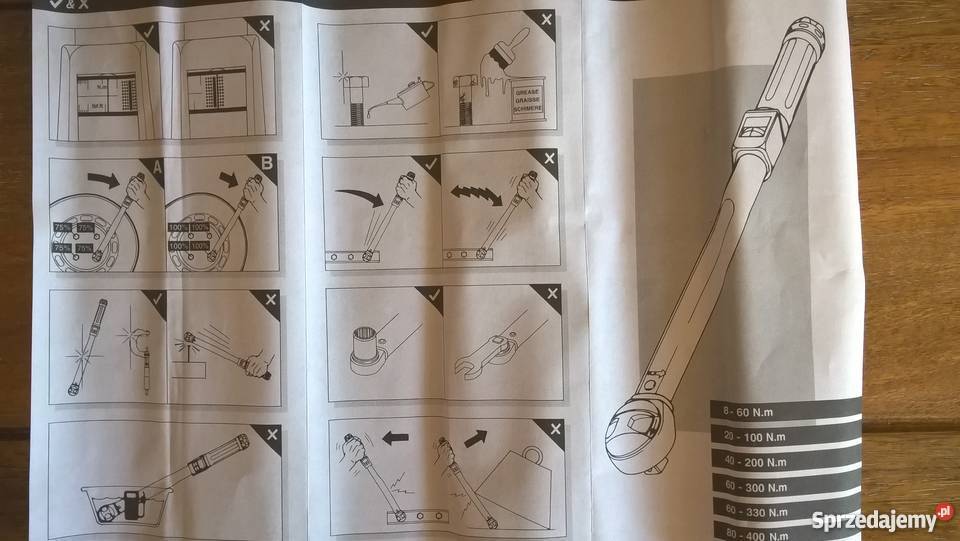 Klucz dynamometryczny 12 Wurth 20 100 Nm Wołomin