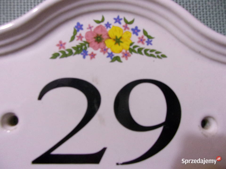 Angielski ładny szyld czytelne oznaczenie Warszawa