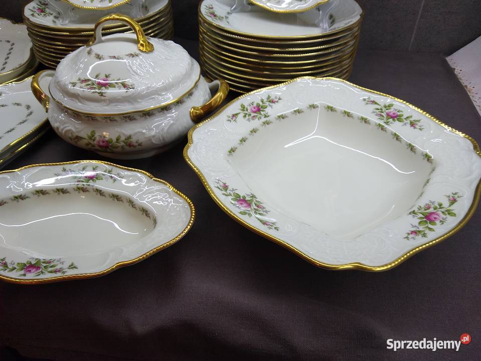 Serwis obiadowy Rosenthal Sanssouci Moosrose 12