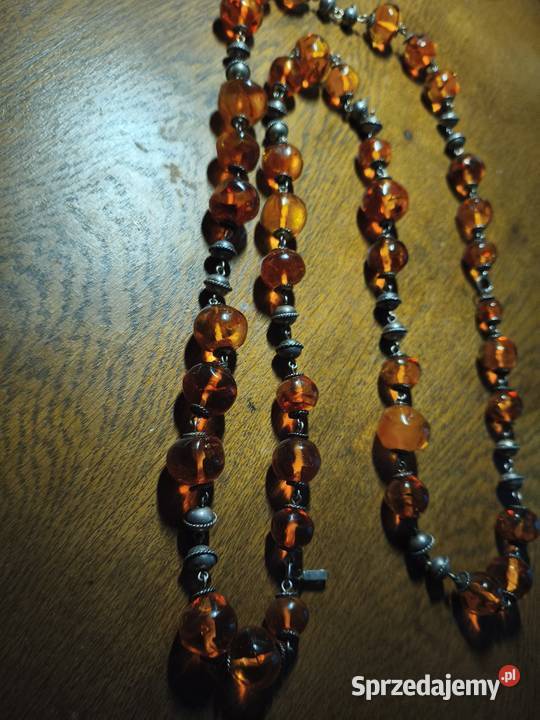 Naszyjnik Bursztyn Vintage Unikat Białystok